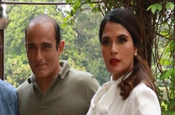 Actor Richa Chadha and Akshaye Khanna