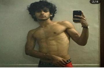 Actor Ishaan Khatter is working really hard on his physique and his recent Instagram pictures are a proof of that. Ishaan on Saturday posted pictures of his transformation from his first film "Beyond The Clouds" to his upcoming film "Khaali Peeli".