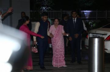 Mumbai: Reliance Industries Chairman Mukesh Ambani's mother Kokilaben Ambani at a Diwali party hosted by her son in Mumbai on Oct 24, 2019. (Photo: IANS)