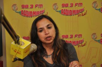 Filmmaker Shonali Bose during the promotion of upcoming film Margarita With A Straw at Red FM studio in Mumbai on March 30, 2015. (Photo: IANS)