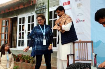Nainital: Rajasthan Deputy Chief Minister Sachin Pilot during the fourth edition of Himalayan Echoes: Kumaon Festival of Literature and Arts in Nainital on Oct 20, 2019. (Photo: IANS)