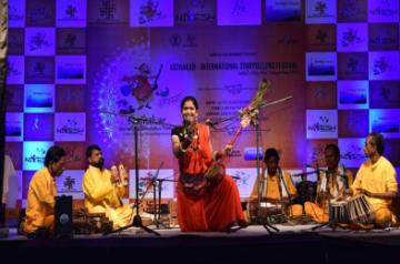 Pandvani artist Ritu Verma performed at the 8th edition of Kathakar-International Storytelling Festival 2018
