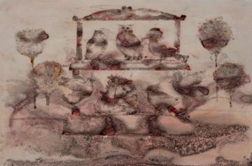 Sakti Burman, Untitled, Watercolour on Paper, 48x 63 Cms 1985 (Custom)
