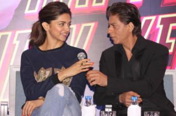 Actors Shah Rukh Khan and Deepika Padukone. (Photo: Amlan Paliwal/IANS)