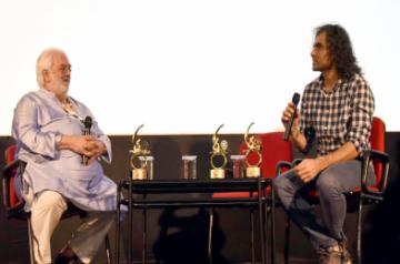 Panaji: Director and Producer Rahul Rawail and Imtiaz Ali at the In-Conversation Session on 'The Contemporary filmmakers of different generations' during the 50th International Film Festival of India (IFFI-2019), in Panaji on Nov 25, 2019. (Photo: IANS/PIB)