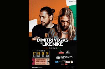 Belgium's DJ duo Dimitri Vegas and Like Mike will perform in multiple cities of India in November. They will hit the stage in Bengaluru on November 7, then Hyderabad on November 8, followed by New Delhi on November 9, and finally culminate their musical tour in Mumbai on November 10 for their India Take Over 2019 Tour with Sunburn Arena.