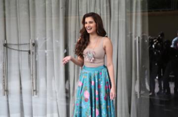 Mumbai: Actress Tara Sutaria during promotions of upcoming film "Marjaavaan" in Mumbai on Oct 31, 2019. (Photo: IANS)
