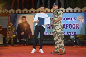 Veteran actor Anil Kapoor had an interactive session with the trainees of CISF academy NISA in Hyderabad.