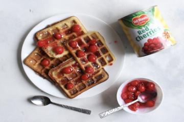 cherry waffles
