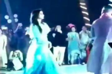 Bollywood actress Katrina Kaif shook-a-leg at her friend and make-up artist Daniel Bauer's wedding in Goa.