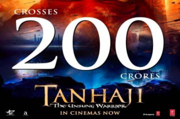 Actor-producer Ajay Devgn's "Tanhaji: The Unsung Warrior" has entered the Rs 200 crore club. Devgn's wife Kajol, who also features in the film, took to Instagram on Saturday morning to express her excitement and thanked the audience for their continued love and support.