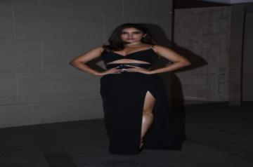 Mumbai: Actress Bhumi Pednekar during the celebration of Jackky Bhagnani's birthday party in Mumbai on Dec 24, 2019. (Photo: IANS)