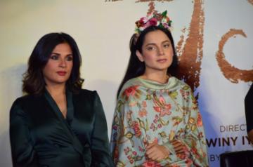 Mumbai: Actresss Kangana Ranaut and Richa Chaddha. (Photo: IANS)