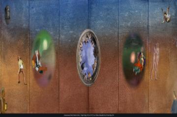 Gulammohammed Sheikh_Portraits of Artists-2_ Digital Collage_ H 42 cm x W152 Editions 6, Hahnem++hle Fine Art Texture Paper, 2 