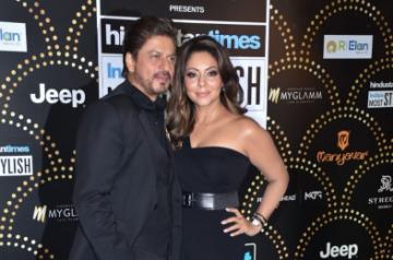Actor Shah Rukh Khan along with his wife Gauri Khan. (File Photo: IANS)