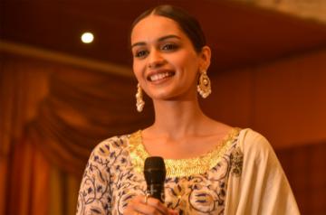 Manushi Chhillar. (Photo: Shaukat Ahmed/IANS)
