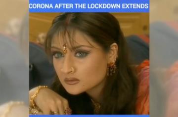 Urvashi Dholakia shares Komolika lockdown meme.
