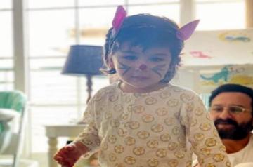 Kareena posts pictures of her 'Easter bunnies' Taimur, Saif.