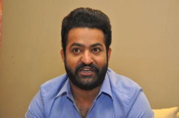 Actor Junior NTR during a pressmeet of his upcoming film "Jai Lava Kusa" in Hyderabad on Sept 18, 2017. (Photo: IANS)