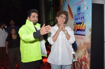 Actors Ayushmann Khurrana with his wife Tahira Kashyap. (Photo: IANS)