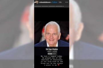 Orlando Bloom, Elijah Wood, Dominic Monaghan mourn Ian Holm's demise'.