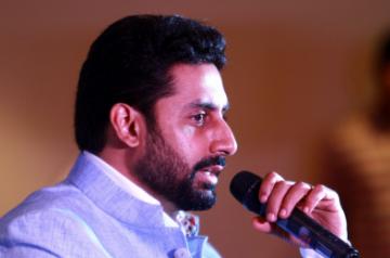 Chennai: Chennaiyin FC co-owner Abhishek Bachchan addresses during a press conference in Chennai on July 21, 2017. (Photo: IANS)