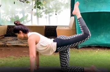 Shilpa Shetty's yoga tips to beat lockdown muscle stress.
