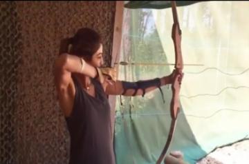 Shilpa Shetty tries archery in new video post