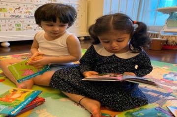 Kareena posts adorable picture of Inaaya, Taimur