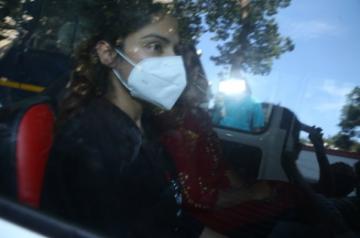 Mumbai: After days of intense speculation and three days of tough grilling, the Narcotics Control Bureau (NCB) arrested Bollywood actress Rhea Chakraborty in connection with its ongoing probe to unravel the drugs nexus in the film industry, in Mumbai on Sep 8, 2020. Rhea has been charged under the Narcotic Drugs and Psychotropic Substances Act for her alleged role in the drugs angle that has emerged during investigation into the June 14 death of actor Sushant Singh Rajput. She is likely to be pr