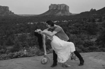 'The Kissing Booth' star Joel Courtney marries 'best friend' Mia Scholink.