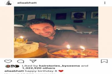 Alia Bhatt wishes B'day boy Ranbir Kapoor with red heart emoji