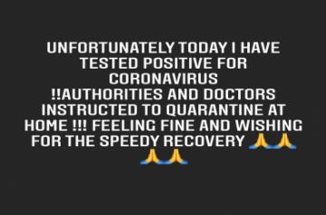 TV star Sara Khan tests Covid-19 positive.