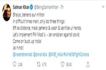Salman Khan supports PM Modi's Jan Andolan campaign, gets trolled