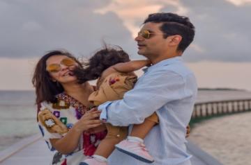 Neha Dhupia, Angad Bedi pen birthday wishes for their 'little simba'.