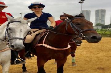 Kangana says she misses horseback riding in Mumbai.