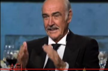 Rare video shows Brosnan paying tribute to Connery.