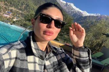 Kareena bids goodbye to Himachal as hubby Saif wraps up 'Bhoot Police' shoot.
