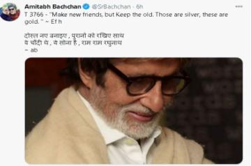 Big B shares philosophy on friendship and life