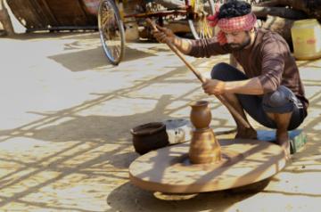 Actor Vineet Kumar Singh says he learnt pottery for his upcoming film Aadhaar, adding that he has now become a pro at the art of making pots.
