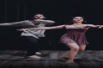 Bollywood actress set temperatures soaring on Thursday with her dance moves on the title track of Kalank.