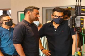 Bollywood star Ajay Devgn informed on Wednesday that he has almost wrapped up shooting for the first schedule of his upcoming directorial MayDay.