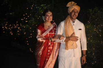 Mumbai:  Dia Mirza ties the knot with entrepreneur Vaibhav Rekhi on Monday 15th February 2021. (Photo: IANS)