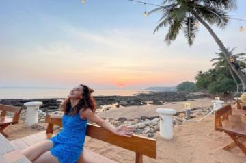 Actress Taapsee Pannu on Thursday shared a still from Goa where she is currently filming her forthcoming flick Looop Lapeta.