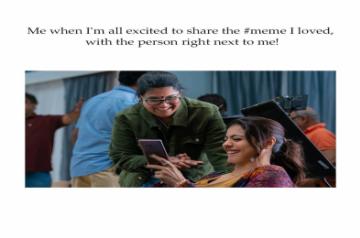 Bollywood star Kajol, who is known for her humour and sarcasm on social media, had a new delight in store for fans on Wednesday. She tweeted a glimpse of the expression on her face when she can't wait to share a meme!