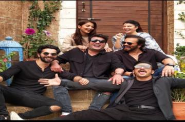 Varun Sharma had a surprise visit from Varun Dhawan on 'Cirkus' set.(photo:instagraM)