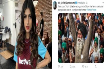 Mia Khalifa tweets in favour of farmers' protest after Rihanna and Greta Thunberg (Credit: Twitter)