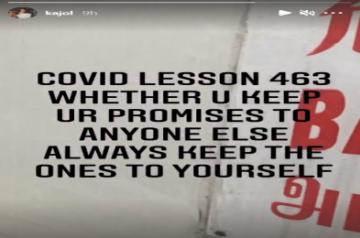 Kajol: Always keep the promise you made to yourself (Credit: Instagram)