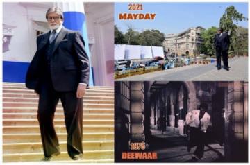 Why Big B was reminded of 'Deewar' on 'MayDay'set.(photo:instagram)