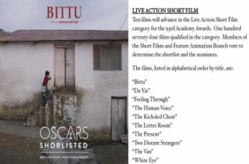 Oscars 2021: Indias Bittu makes it to Live Action Short Film shortlist  (Credit: Instagram)